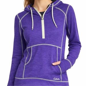 Cabela’s XPG Purple Thermal Phase Quarter Zip Hoodie Women’s Medium